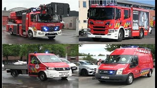 Belgium Different fire department in emergency [upl. by Notwal]