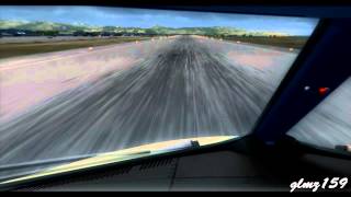 A320 Nose View Landing at Heraklion FSX  HD [upl. by Rudyard]