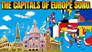 The Capitals of Europe Song with animated map [upl. by Malory]