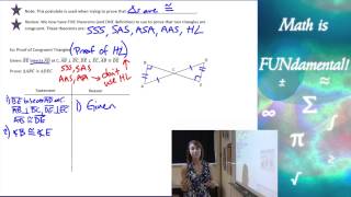 46 Geometry  The Hypotenuse Leg Theorem [upl. by Biron]