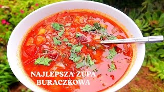 Wegańska zupa buraczkowa😋🍲🌶prosty wege obiad [upl. by Joaquin]