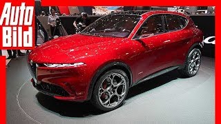 Alfa Romeo Tonale Genf 2019  Test erste Infos Sitzprobe Details [upl. by Gesner612]