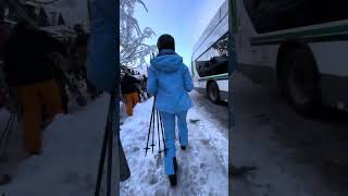 Whistler Blackcomb LARGEST Queue of Season  Unedited full length walk [upl. by Anirehc]