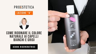 Come togliere il grigio dai capelli e ritornare al colore naturale con Lozione K [upl. by Eural579]