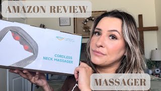 ALLJOY Cordless Neck Massager with Heat [upl. by Ivette]