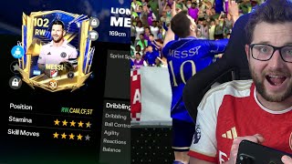 We Got Max Ranked 102 OVR UTOTY Messi in FC Mobile and He Is One of the Best Messi Cards Yet [upl. by Harbison]