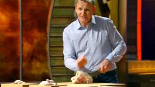 How to cut a whole chicken  Chef Gordon Ramsay in MasterChef US S05E13 [upl. by Rasure249]