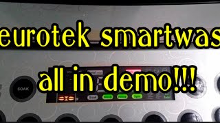 PAANO GAMITIN ANG EUROTEK SMARTWASHEUROTEK AUTOMATIC WASHING MACHINE [upl. by Yanehc389]