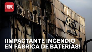 Así fue el momento del incendio en fábrica de baterías del litio en Corea del Sur  Paralelo 23 [upl. by Anma126]