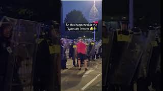 Plymouth Protest 🤣😳🤷‍♂️ protest riots plymouth police funny foryou fyp plymouthpolice [upl. by Johna651]