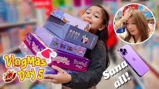 BUYING EVERYTHING IN ONE COLOR  PURPLE  VLOGMAS DAY 5 [upl. by Iru]