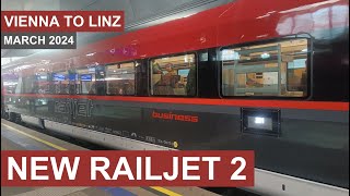 New Generation Railjet 2 from Vienna to Linz towards Feldkirch [upl. by Nosidda]