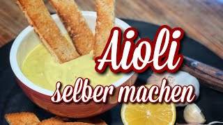 Aioli ganz einfach selber machen  Westmünsterland BBQ [upl. by Martens]