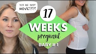 17 WEEKS PREGNANT UPDATE  The Baby Moved [upl. by Anawyt]