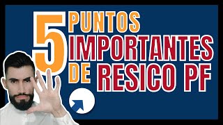 ✅ 5 puntos importantes de RESICO PF  Lo que debes saber [upl. by Ziladnerb]