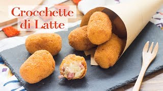 Crocchette di Latte  Ricetta Tipica della Rosticceria Siciliana  55Winston55 [upl. by Ardena]