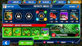 REWARD UNLOCKED EDAPHOSAURUS LEVEL 40  JURASSIC WORLD THE GAME [upl. by Eoj]