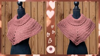 CUELLO O PECHERA SUPER FACIL A CROCHET [upl. by Lothair293]