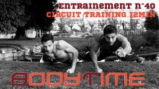 FITNESS entraînement SANS MATERIEL complet en 12 min 40 [upl. by Nolana66]