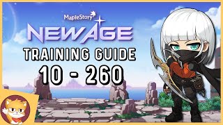 MapleStory Easy Training Guide Level 10 to 260  Heroic amp Interactive servers  GMS [upl. by Mastic]