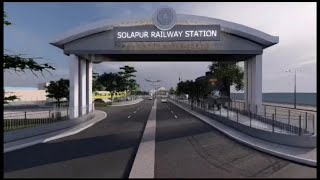 Brand New 3D Look🤯of Solapur Railway Station  Indian Railways  Station Redevelopment [upl. by Enilram]