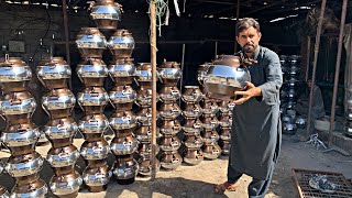 How is Afghanistan’s famous pressure cooker made from engine block at Ahmed Shah Mohsinzada factory [upl. by Shirk]