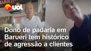 Dono de padaria que ameaçou cliente de morte já tinha ofendido outra pessoa em 2018 veja vídeo [upl. by Haggi508]