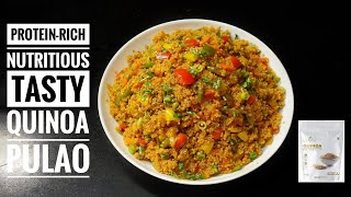 Gluten free High Protein Superfood Quinoa Vegetable Pulao Recipe  Healthy Neuherbs Quinoa Recipe [upl. by Sirrot]