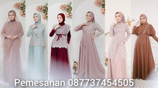 Model Gamis Brokat Terbaru Paling Cantik Part 18 [upl. by Gerti]