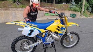 1989 SUZUKI RMX250 2 STROKE RESTORATION [upl. by Hasin]