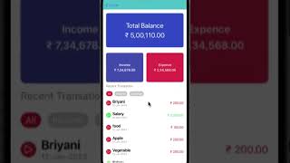 Personal expenses tracker App using SwiftUI [upl. by Notsreik639]