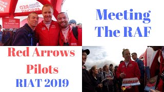 Meeting the RAF Red Arrows Pilots at Riat 2019 [upl. by Nick]