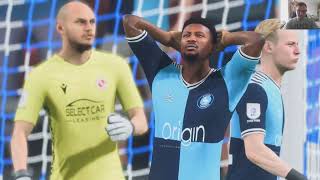 Wycombe My reactions and comments gameplay EA Sports FC 24 [upl. by Elocan398]