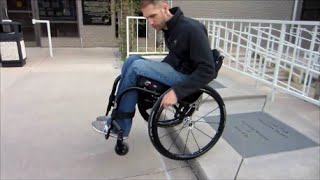 Handling Curbs in a Wheelchair [upl. by Euqinahs]