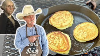 Making George Washingtons Favorite Dish  Hoecakes and Johnny Cakes [upl. by Mussman]