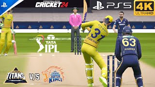 Cricket 24 PS5 GamePlay  IPL 2024 Chennai Super Kings VS Gujarat TitansAr Games League [upl. by Alleunamme287]