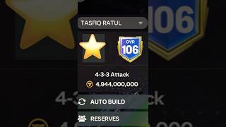 106 OVR Team 🌟🌟 fcmobile [upl. by Maryrose]