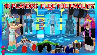 FLEE THE FACILITY BUT WITH 10 PLAYERS [upl. by Nail607]