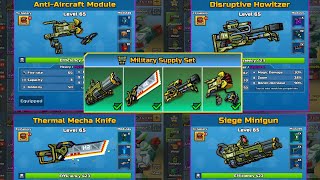 OP Melee Military Supply Set Review and Chest Opening  Pixel Gun 3D  Lottery Weapons [upl. by Tnomel998]