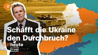 UkraineKrieg So läuft die Gegenoffensive  Militärexperte bei ZDFheute live [upl. by Cort]