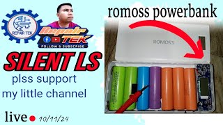 Repair TEK is live Upgrading the battery of romoss sense 6 live tutorial [upl. by Yeta]