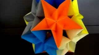 Complex Dodecahedron Modular Origami [upl. by Enylekcaj901]