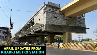 Pune Metro Vlog 324  April Updates From Khadki Metro Station [upl. by Airehc]