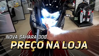 Nova Sahara 300 Cinza amp Preto  Preço Oficial no SAHARA DAY 🖤 moto honda [upl. by Kcirddec]