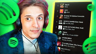 REACTION alle TOP 100 delle CANZONI PIÙ ASCOLTATE SU SPOTIFY [upl. by Stovall]