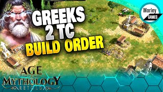 Best Greek Build Order for FAST Expansion in Age of Mythology Retold [upl. by Osmo552]