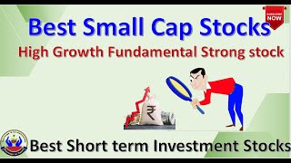 Best Small Cap Stocks High Growth Fundamental Strong stock Short Term Small cap Savings in Tamil [upl. by Favian]