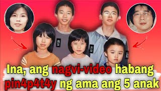 InaAng nagvivideo habang p1n4p4t4y Ng ama ang 5 anak  Tagalog True Crime Stories [upl. by Leoj]