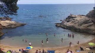 Cala Sa Cova  Platja dAro  Costa Brava 2018 [upl. by Daisie185]