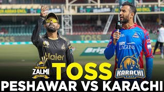 Toss  Peshawar Zalmi vs Karachi Kings  Match 6  HBL PSL 9  M2A1A [upl. by Demmy198]